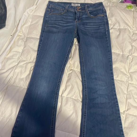 Blue low waisted flare jeans - Picture 1 of 5